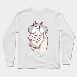 Teh the hamster with hand Long Sleeve T-Shirt